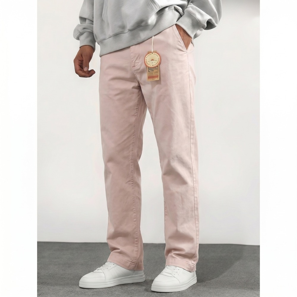 NEW Faherty Coastline Premium Chino Tailored Pink Tencel Cotton Pants Mens 36x30